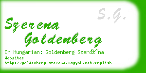 szerena goldenberg business card